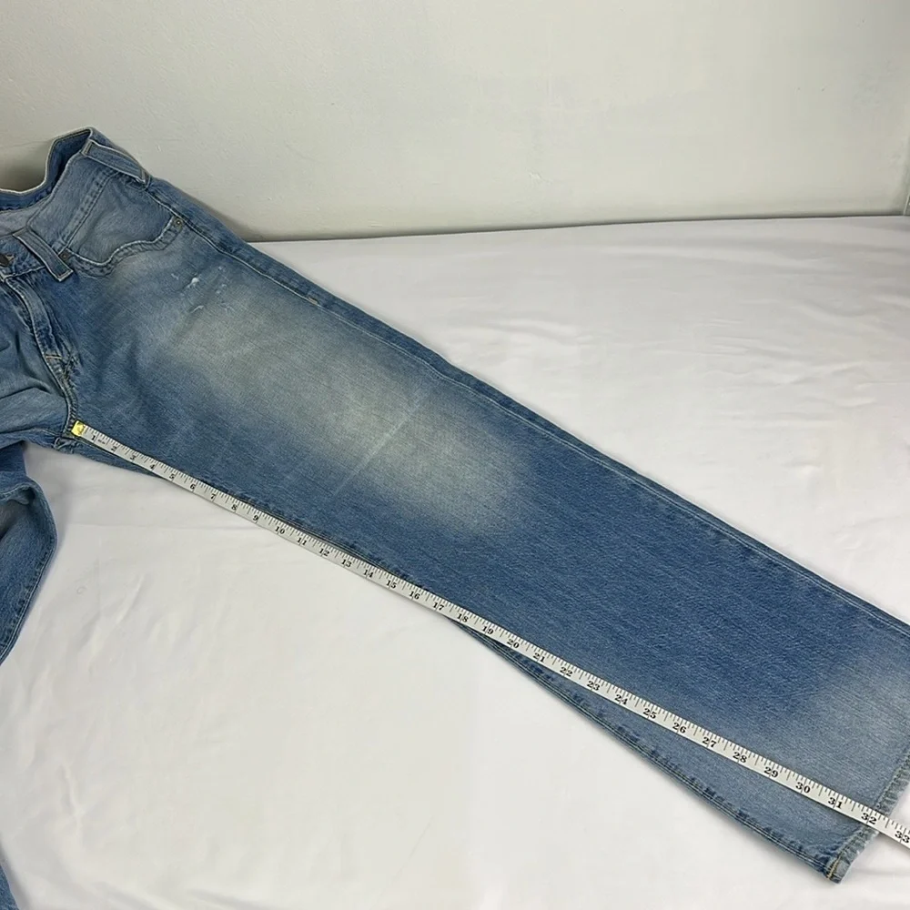True Religion‎ Men 32 Faded Distressed Straight Flap Pockets Jean